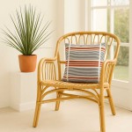 Coussin extérieur terracotta 40x40cm en coton | Hashtag Déco