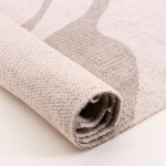 Tapis zébré beige marron coton 60x90 | Hashtag Déco