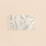 Tapis zébré beige marron coton 60x90 | Hashtag Déco