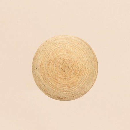 Tapis rond en jute naturel 120cm | Hashtag Déco