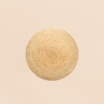 Tapis rond en jute naturel 120cm | Hashtag Déco