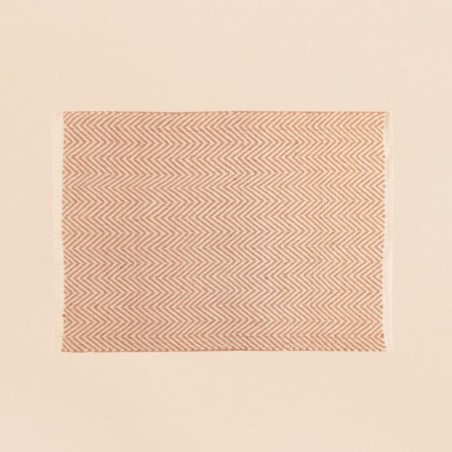 Tapis chevron coton gris et blanc 90x60cm | Hashtag Déco