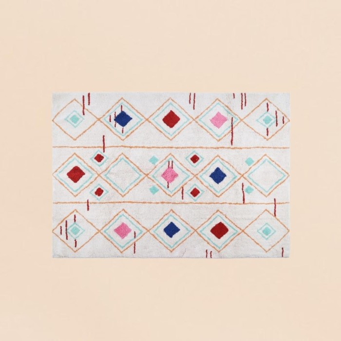 Tapis berbère coloré en laine 120x170cm | Hashtag Déco
