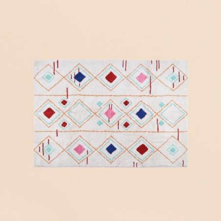 Tapis berbère coloré en laine 120x170cm | Hashtag Déco