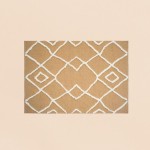 Tapis en jute motifs géométriques naturel | Hashtag Déco