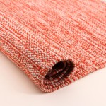 Tapis en coton beige à franges 60x90cm | Hashtag Déco