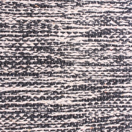 Tapis en coton beige à franges 60x90cm | Hashtag Déco