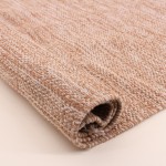 Tapis en coton beige à franges 60x90cm | Hashtag Déco
