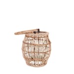 Lanterne bois et verre 21cm pour déco | Hashtag Déco