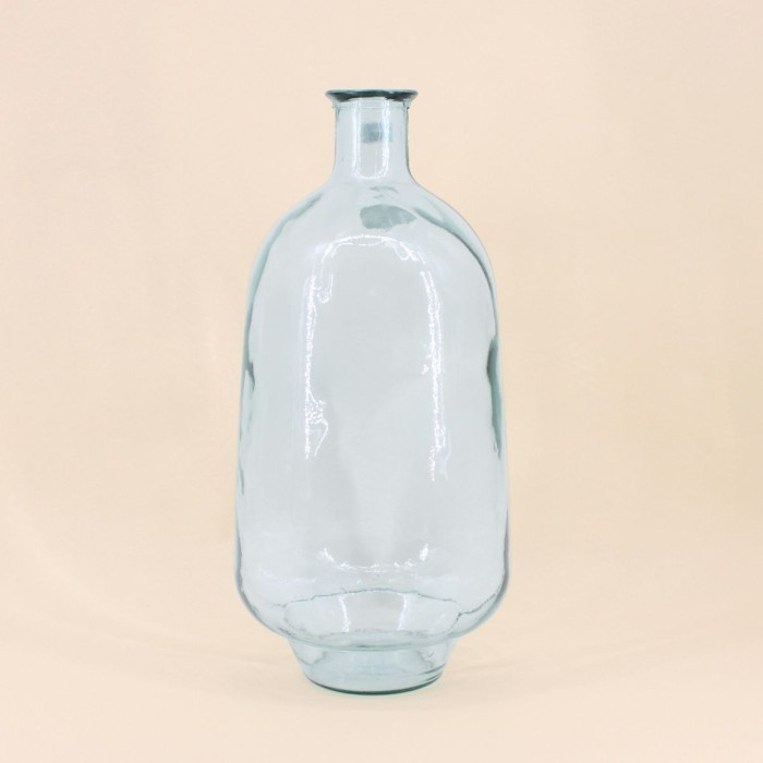 Vase dame jeanne verre recyclé 60cm vert | Hashtag Déco