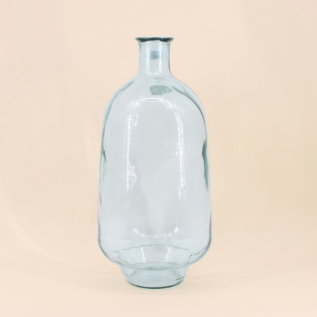 Vase dame jeanne verre recyclé 60cm vert | Hashtag Déco