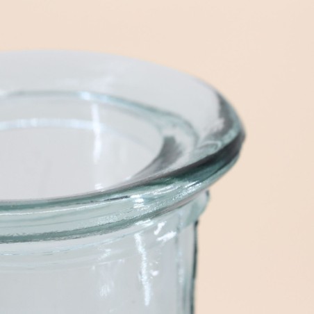 Vase dame jeanne verre recyclé 60cm vert | Hashtag Déco