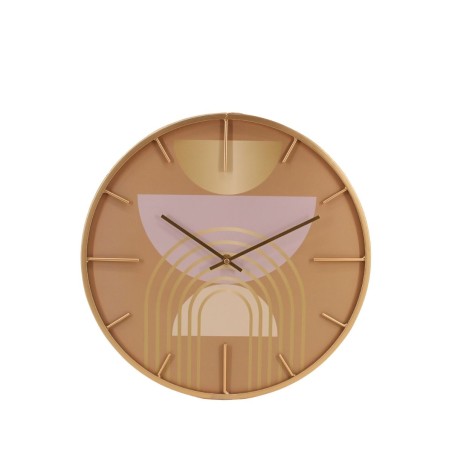 Horloge ronde métal doré 40cm élégante | Hashtag Déco