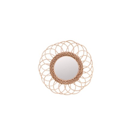 Miroir en rotin naturel rond 30cm | Hashtag Déco
