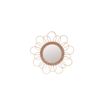 Miroir rond en rotin naturel 30cm | Hashtag Déco