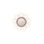Miroir rond en rotin naturel 30cm | Hashtag Déco