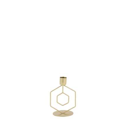 Bougeoir design métal doré 12cm | Hashtag Déco