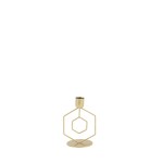 Bougeoir design métal doré 12cm | Hashtag Déco