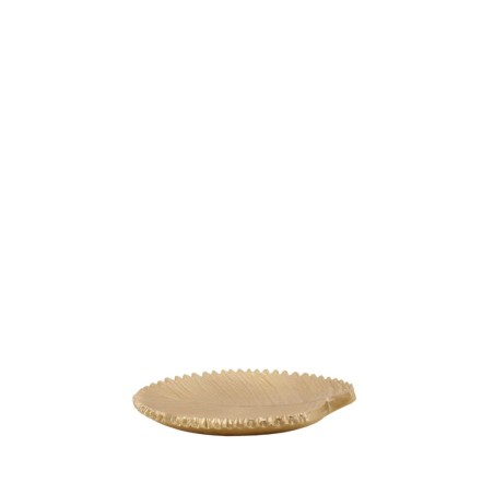 Vide poche feuille doré 20cm en polyrésine | Hashtag Déco