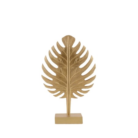 Statuette feuille polyrésine doré 33cm | Hashtag Déco