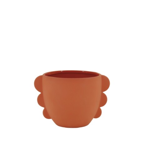 Cache pot dolomite terracotta 18,7cm | Hashtag Déco