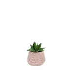 Plante grasse artificielle en pot céramique | Hashtag Déco