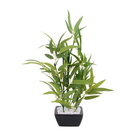 Bambou artificiel pot céramique blanc 40cm | Hashtag Déco