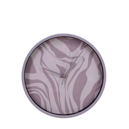 Horloge ronde zébrée 30cm bois marron beige | Hashtag Déco