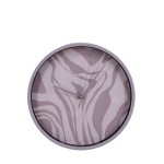 Horloge ronde zébrée 30cm bois marron beige | Hashtag Déco