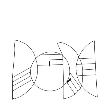 Pêle-mêle métal noir 60x40cm élégant | Hashtag Déco