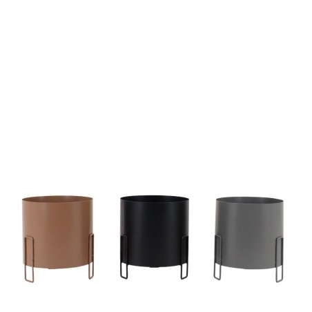 Lot de 3 cache-pots métal coloré 16,5cm | Hashtag Déco