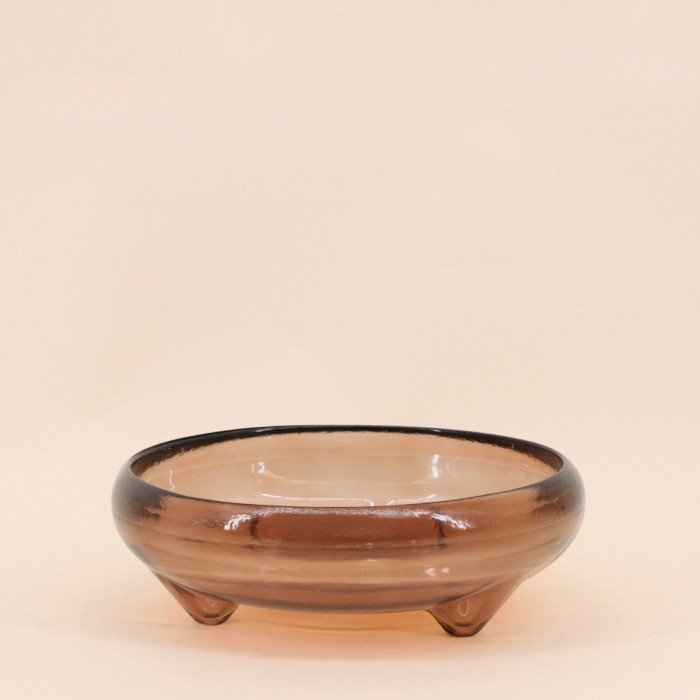 Vide poche en verre recyclé transparent 25cm | Hashtag Déco