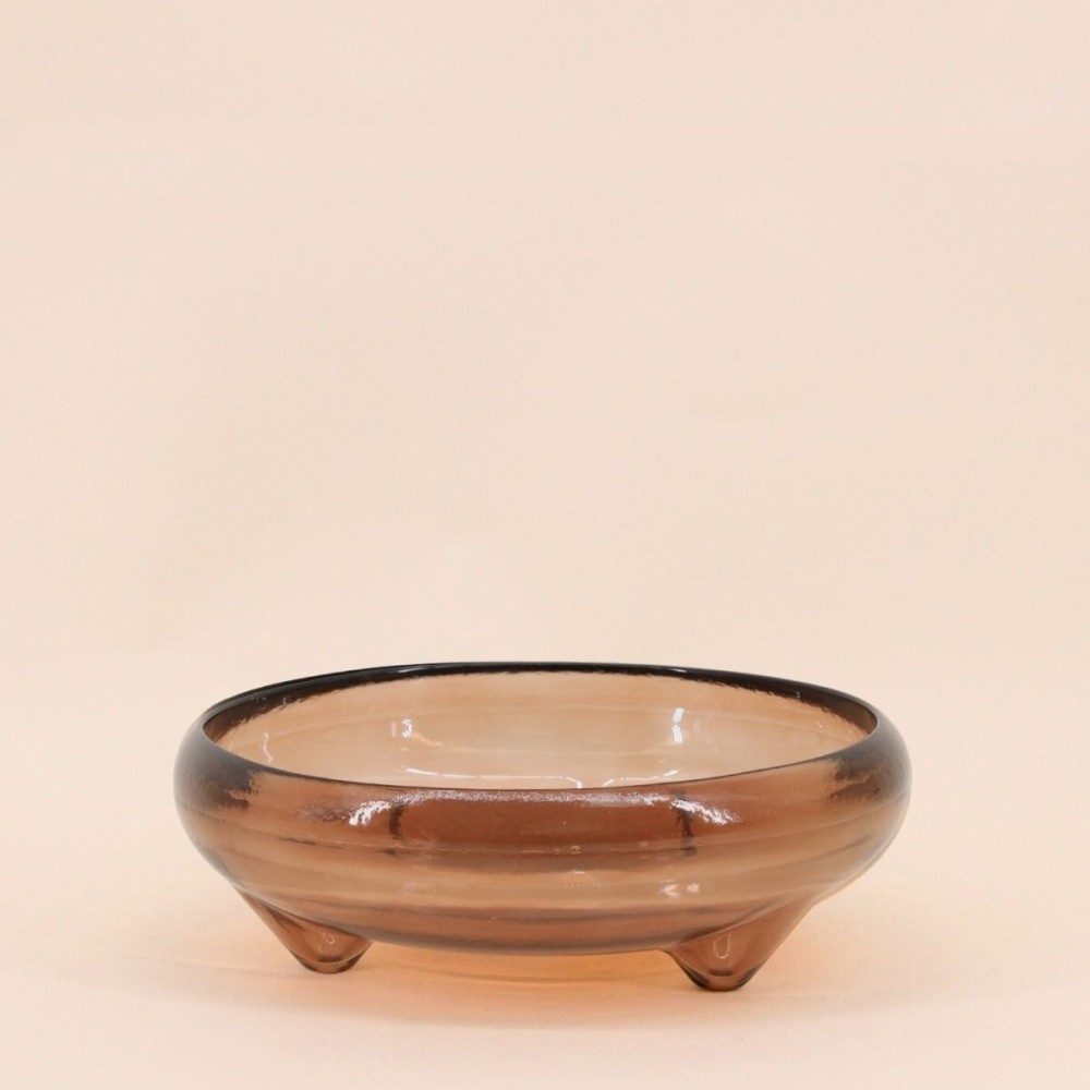 Vide poche en verre recyclé transparent 25cm | Hashtag Déco