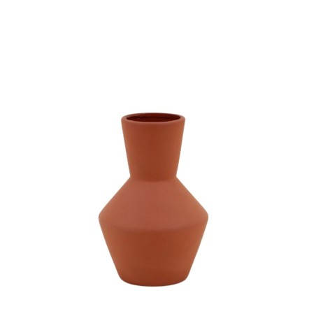 Vase géométrique céramique blanc 20cm | Hashtag Déco