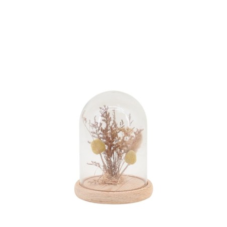 Déco cloche fleurs séchées en verre transparent | Hashtag Déco