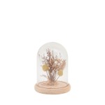 Déco cloche fleurs séchées en verre transparent | Hashtag Déco