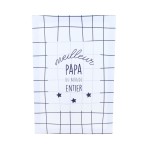 Toile décorative papa quadrillée gris clair | Hashtag Déco