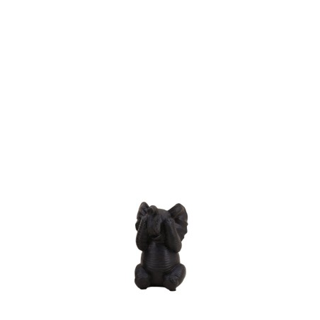 Objet déco éléphant noir en polyrésine | Hashtag Déco