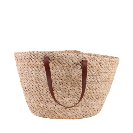 Sac caba fibres naturelles beige 63x30cm | Hashtag Déco