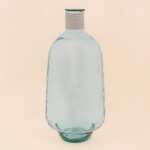 Vase dame jeanne verre recyclé naturel | Hashtag Déco