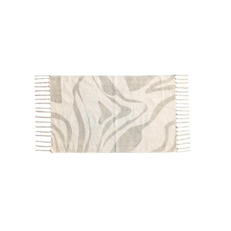 Tapis zébré beige marron coton 60x90 | Hashtag Déco