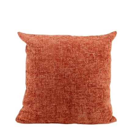 Coussin chiné velours orange 45x45cm | Hashtag Déco