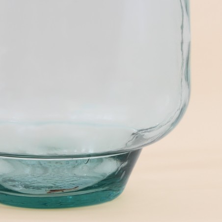 Vase dame jeanne verre recyclé naturel | Hashtag Déco