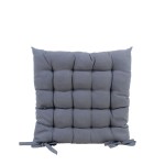 Galette de chaise grise 40x40cm