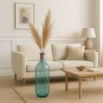 Vase dame jeanne verre recyclé naturel | Hashtag Déco