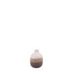 Vase en émail gris élégant 10cm | Hashtag Déco
