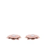 Lot de 2 bougeoirs fleurs roses métal | Hashtag Déco