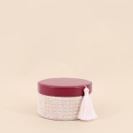 Boite à bijoux ronde en fibres tressées | Hashtag Déco