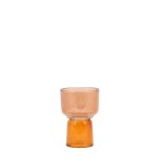 Bougeoir double entrée verre transparent 15cm | Hashtag Déco