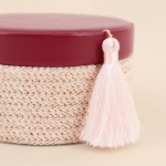 Boite à bijoux ronde en fibres tressées | Hashtag Déco